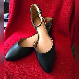 Lane Bryant faux leather flats